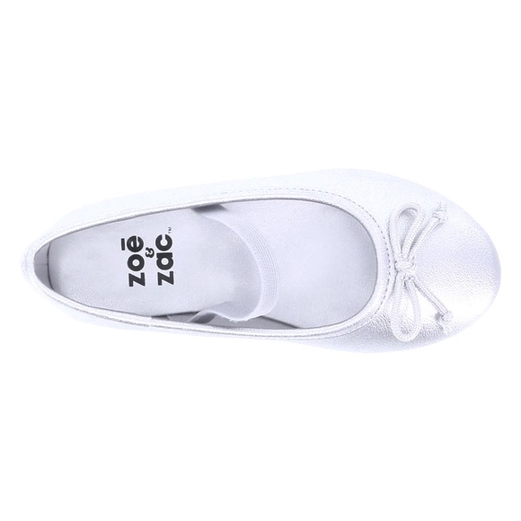 NWT ZOE & ZAC Toddler Silver Flats Size 6 - Picture 5 of 6